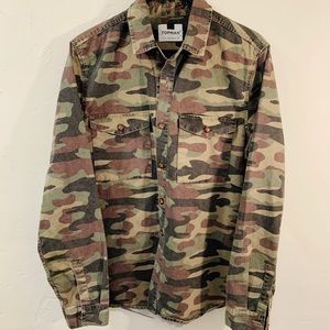 Topman camo button up